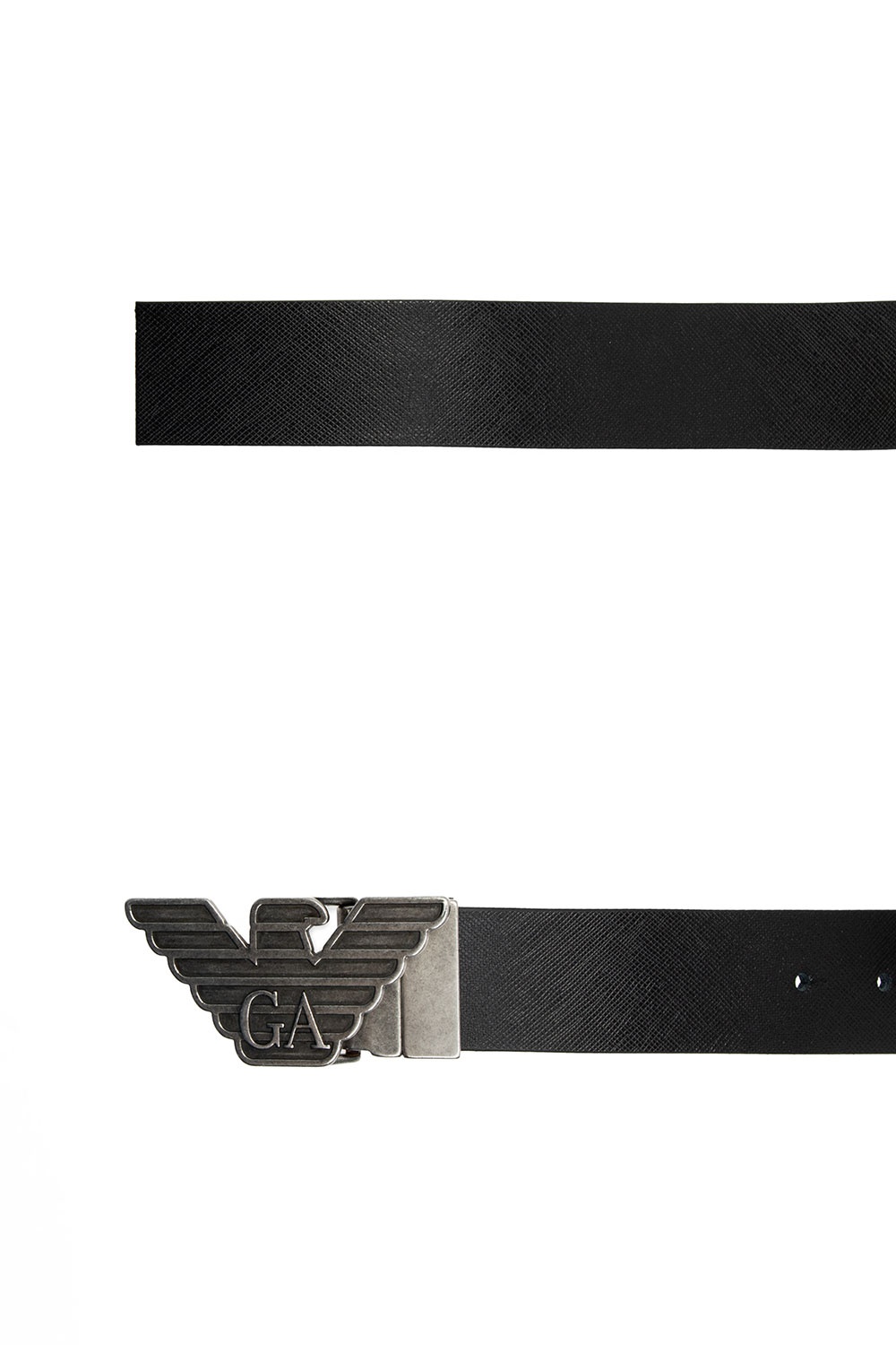 Black armani outlet belt